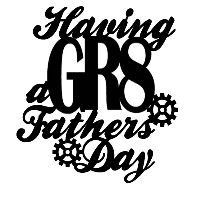 Having a great fathers day 46 x 55mm pack 10